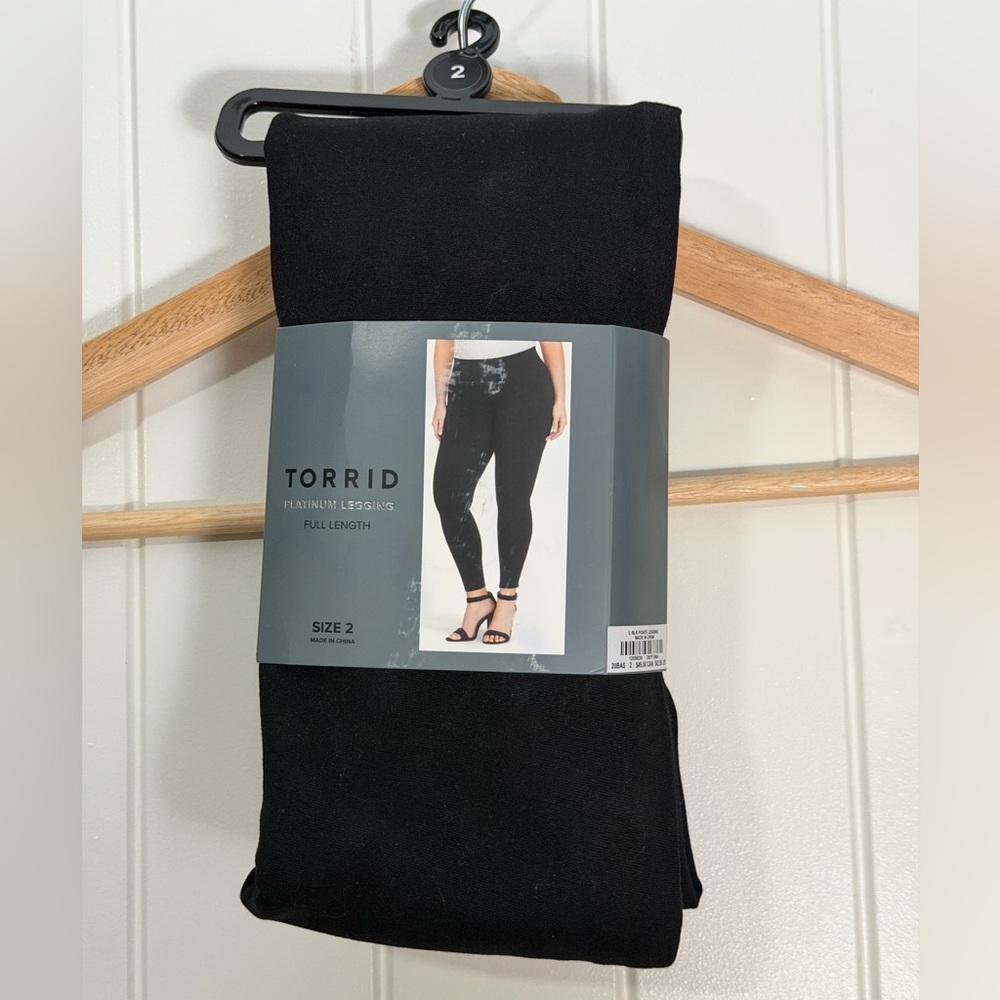 torrid Black Full Length Leggings Size 2